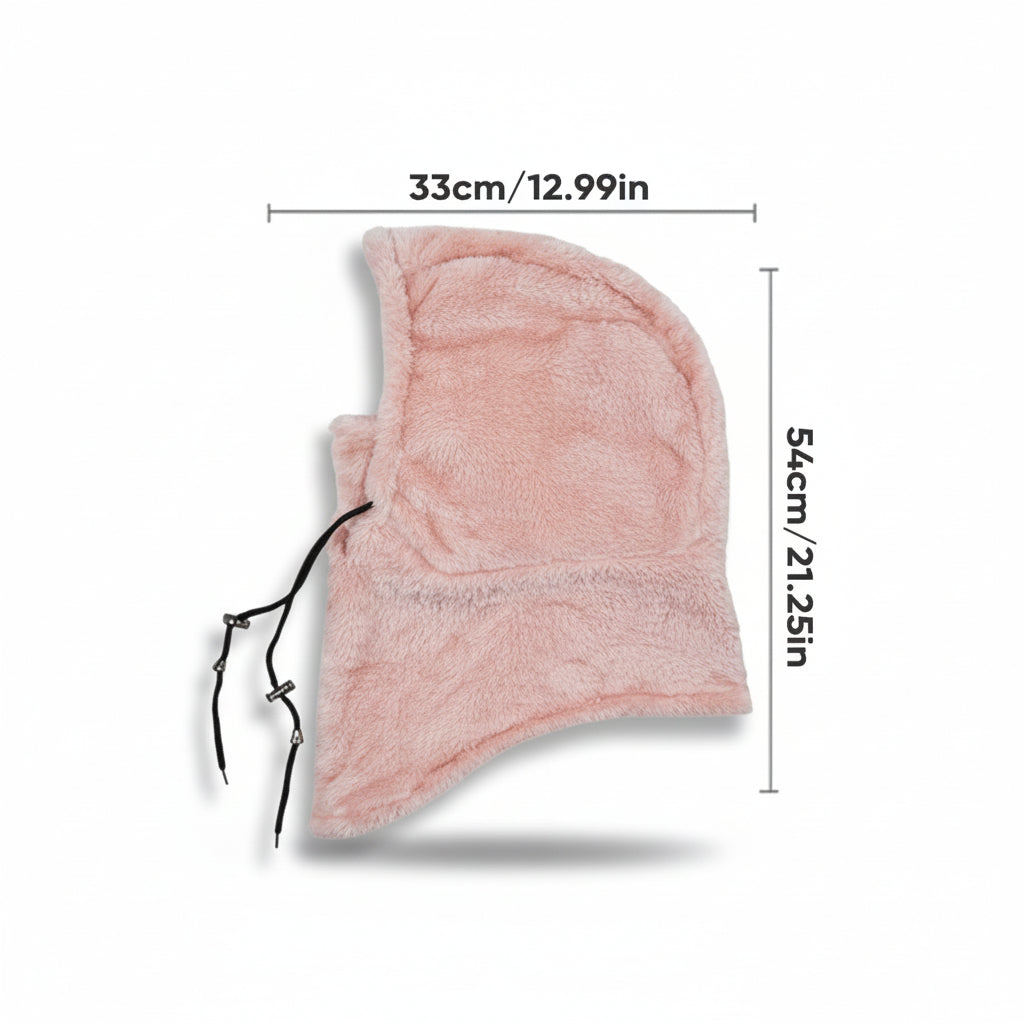 Balaclava de Fleece para Esqui, Proteção Facial de Inverno à Prova de Vento