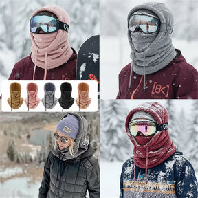 Balaclava de Fleece para Esqui, Proteção Facial de Inverno à Prova de Vento