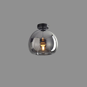 Luminária de Teto Nordic de Vidro Esférico | Semi-Embutida