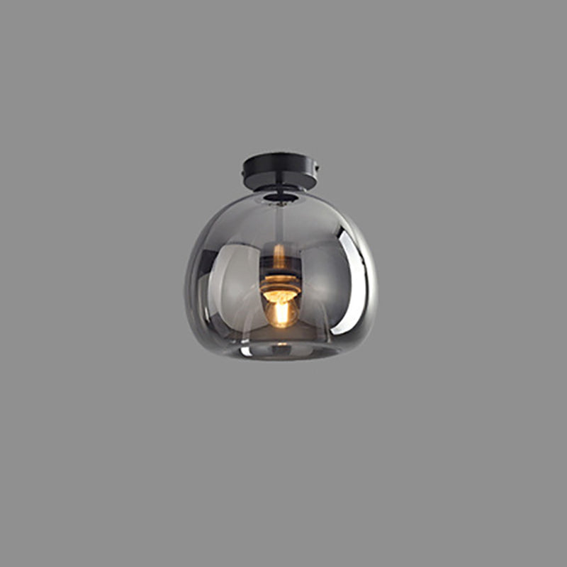 Luminária de Teto Nordic de Vidro Esférico | Semi-Embutida