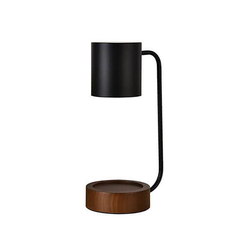 Japanese Minimalist Table Lamp | Wood & Metal Design