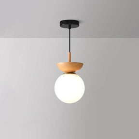 Japanese Style Ceiling Light | Minimal Wood & Glass Design