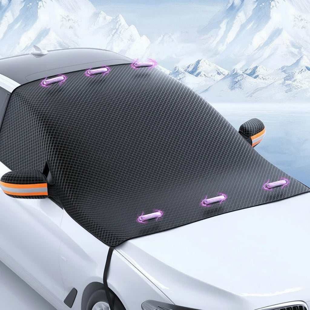 Capa Magnética de Tecido Oxford para Proteção contra Gelo e Neve no Para-brisa