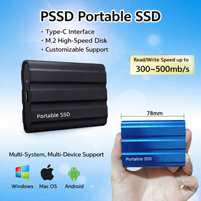 SSD Externo Dispositivo de Armazenamento Portátil Gabinete de Metal