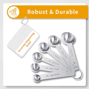 Measuring Cups Stainless Steel Set Spoons Baking Cooking