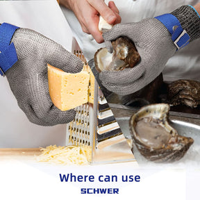 Cut-Resistant Stainless Steel Safety Gloves – Maximum Protection for Kitchen