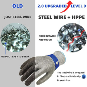 Cut-Resistant Stainless Steel Safety Gloves – Maximum Protection for Kitchen