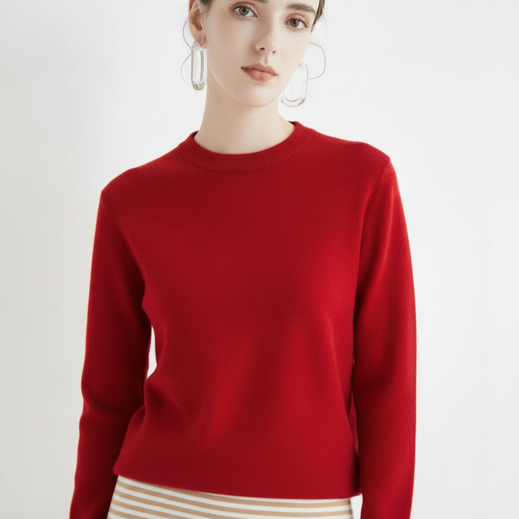 Womens Sweater Soft Lightweight Pullover Top All Season