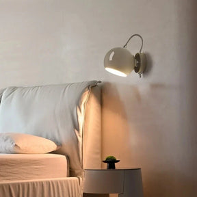 Arandela Nórdica Creme | Luminária de Cúpula Ajustável