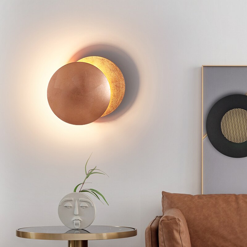 Solar Eclipse LED Wall Sconce – Modern Round Wall Light