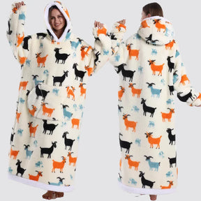 Blanket Hoodie Oversized Wearable Hooded Blanket Adult
