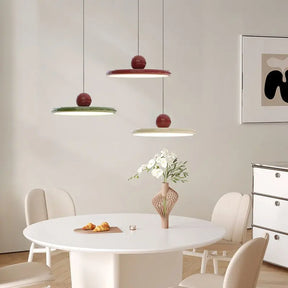 Luminária Pendente Disco Voador Nórdica | Lustre Estilo Cream LED