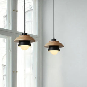 Nordic Wood Pendant Light | Colourful Macaron Design