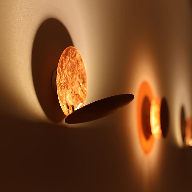 Solar Eclipse LED Wall Sconce – Modern Round Wall Light – product image 2