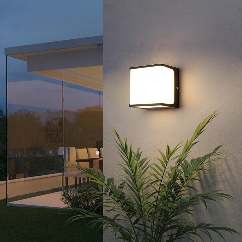 Arandela Externa AeroCube | LED Moderno à Prova d'Água