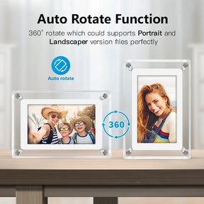 Acrylic Digital Photo Frame – Portable IPS Display – product image 7