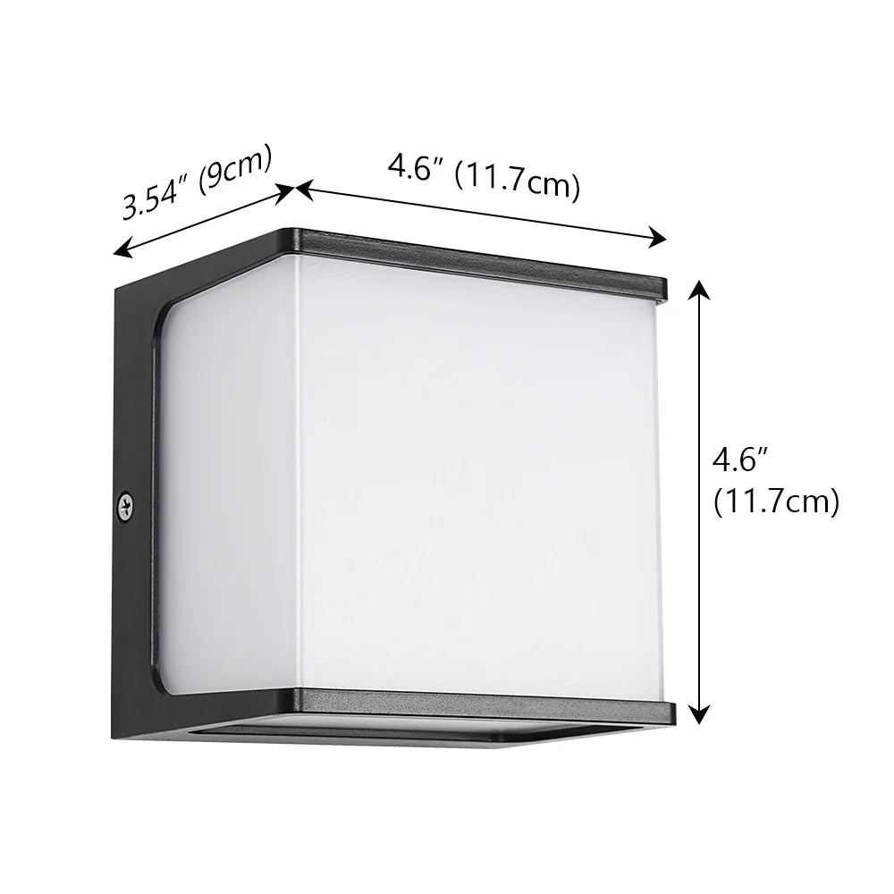 Arandela Externa AeroCube | LED Moderno à Prova d'Água