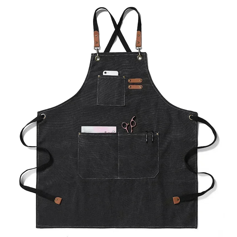 Canvas Kitchen Apron – Unisex Chef & Workwear