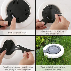 Luminária Solar de Espeto para Jardim – Cabeça Ajustável em 360° e Resistente a Intempéries IP65