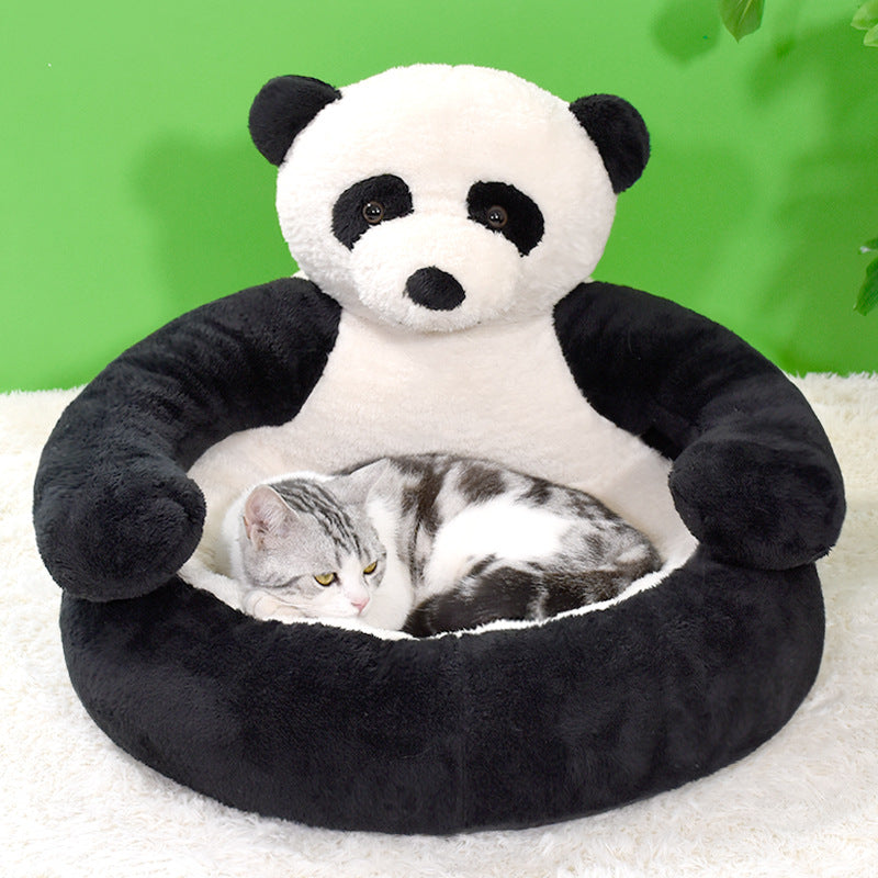 Cama de Pelúcia para Cães de Inverno em Formato de Urso