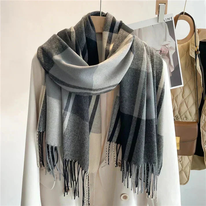 Cachecol de Caxemira de Luxo – Elegante, Quente, Macio e Unissex para o Inverno