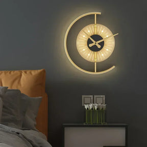 Post-Modern LED Wall Lamp Clock – Decorative Sconce