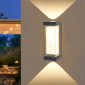 Arandela de Parede LED Moderna | Luminária Externa à Prova d'Água de Facho Duplo