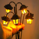 Retro Solar Garden Lantern – 6 LED Lights & IP44 Waterproof