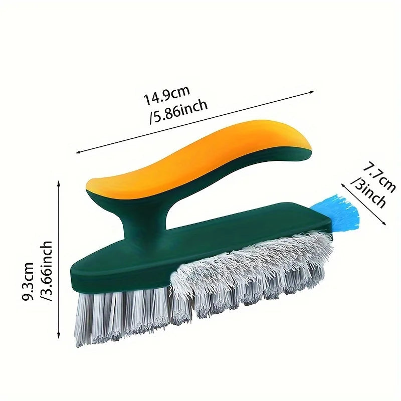 Conjunto de 2 Escovas para Limpeza de Rejunte – 4 em 1 para Pisos e Vidros