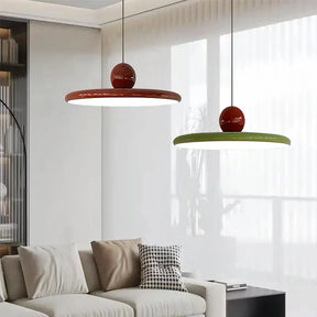 Luminária Pendente Disco Voador Nórdica | Lustre Estilo Cream LED