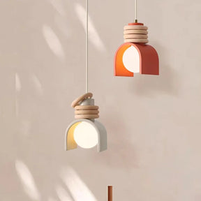 Luminária Pendente Wabi-Sabi | Design Minimalista Japonês em Resina
