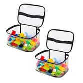 Bolsa Organizadora de Brinquedos em Tela Transparente | Organizador de Grande Capacidade para Brinquedos, Quebra-cabeças e Blocos de Montar