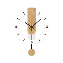 Minimalist Pendulum Wall Clock | Modern Acrylic & Wood Design