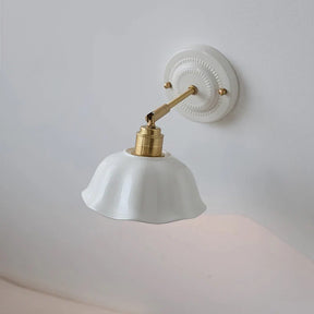 Nordic Cream Ceramic Wall Lamp | Vintage Elegance for Modern Homes