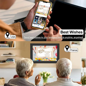 Porta-Retrato Digital WiFi – Tela Touch IPS HD, 32GB