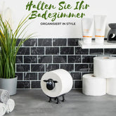 Porta-papel higiênico de ovelha – Decorativo, comporta 3 rolos e traz charme ao banheiro