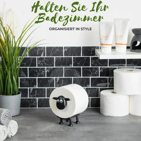 Porta-papel higiênico de ovelha – Decorativo, comporta 3 rolos e traz charme ao banheiro