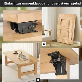 Auto-Lock Folding Bracket 90° 2-Pack – 225kg Rated & Self-Locking Design