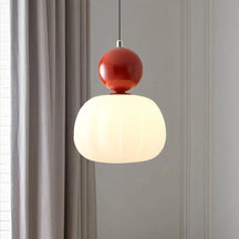 Luminária Pendente Abóbora Nórdica | Lustre de Teto LED Moderno
