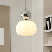 Luminária Pendente Abóbora Nórdica | Lustre de Teto LED Moderno