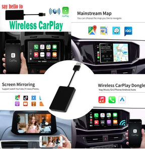 Adaptador para Carplay e Android Auto - Compatível com todas as marcas de carros