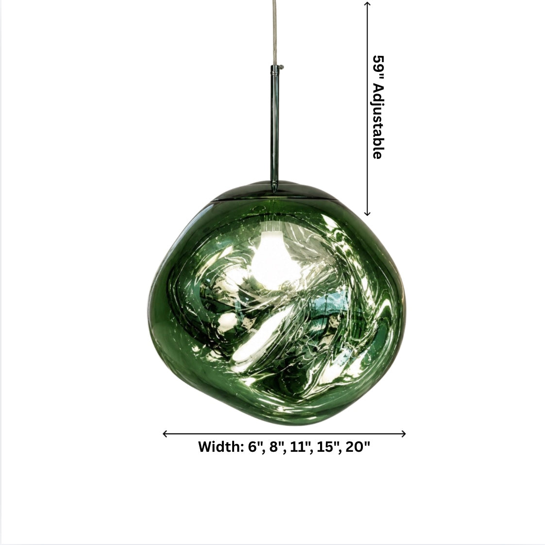 Lava Acrylic Pendant Light – pendant light image 5
