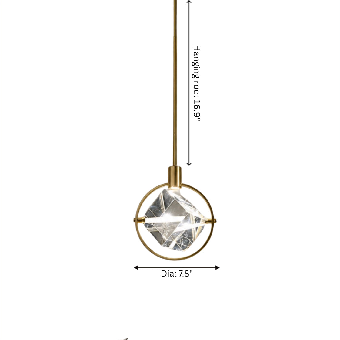Crystal COB LED Pendant Light – pendant light image 6