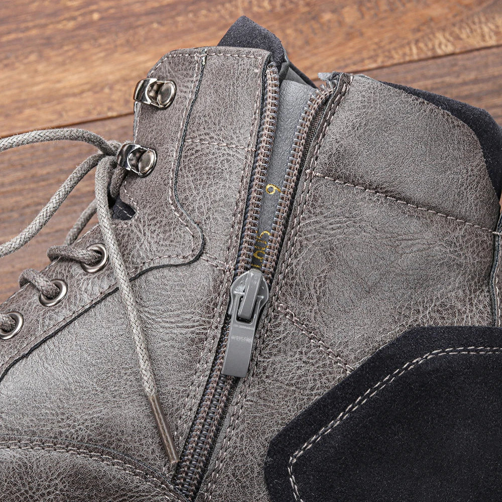 Botas Masculinas de Inverno Outdoor Duráveis e Quentes Estilo Utilitário Urbano