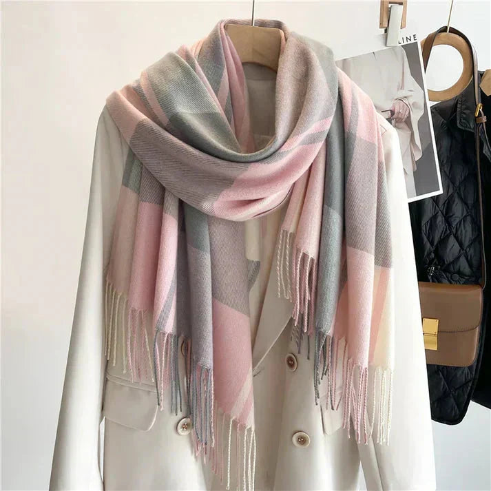 Cachecol de Caxemira de Luxo – Elegante, Quente, Macio e Unissex para o Inverno