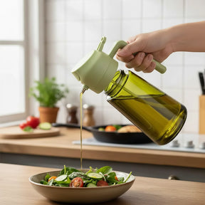 Garrafa Dispensadora de Vidro para Azeite e Óleo Culinário