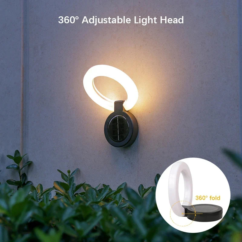 Luminária Solar de Espeto para Jardim – Cabeça Ajustável em 360° e Resistente a Intempéries IP65
