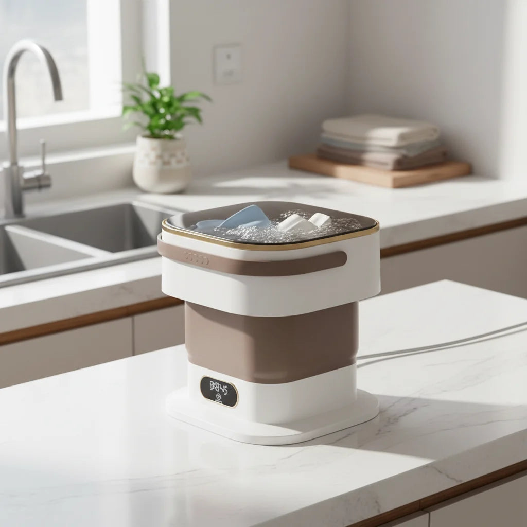 Máquina de Lavar Portátil Mini Dobrável Compacta