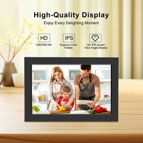 Porta-Retrato Digital WiFi – Tela Touch IPS HD, 32GB