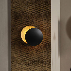Solar Eclipse LED Wall Sconce – Modern Round Wall Light – product image 3
